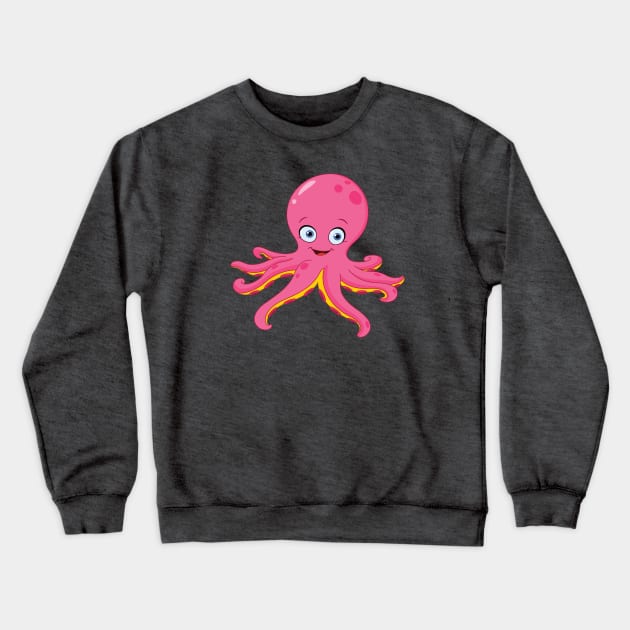 Octopus Crewneck Sweatshirt by DigiToonsTreasures